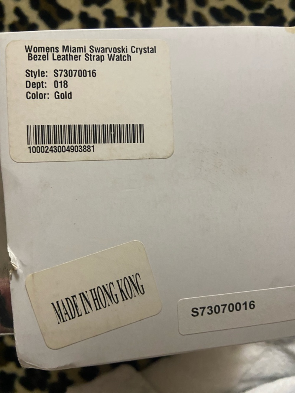 Versus by Versace . Women’s Miami Swarovski Crystal Bezel Leather Strap Watch - Picture 7 of 7